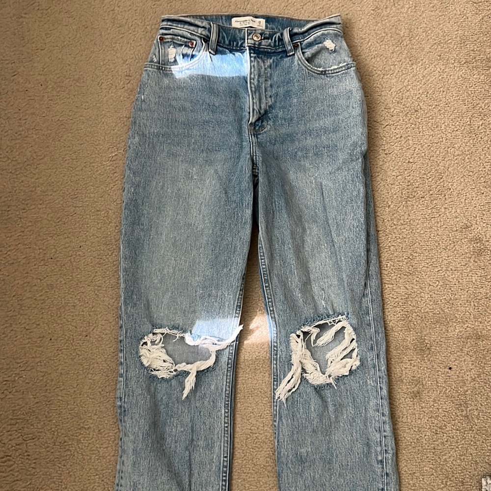 Abercrombie curve love 90s high rise straight jeans